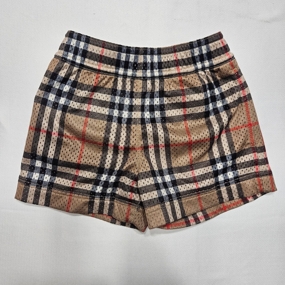 Burberry Baby Boys Check Mesh Shorts Tan 6M 68cm